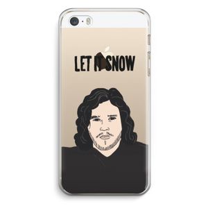 Let It Snow: iPhone 5 / 5S / SE Transparant Hoesje