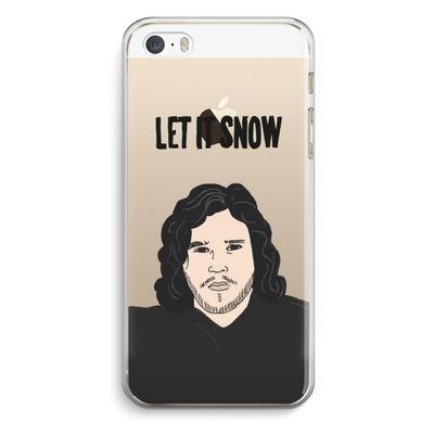 Let It Snow: iPhone 5 / 5S / SE Transparant Hoesje