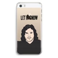 Let It Snow: iPhone 5 / 5S / SE Transparant Hoesje