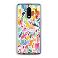 Watercolor Brushstrokes: OnePlus 7 Transparant Hoesje Watercolor Brushstrokes: OnePlus 7 Transparant Hoesje