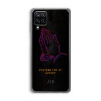 Praying For My Haters: Samsung Galaxy A12 Transparant Hoesje Praying For My Haters: Samsung Galaxy A12 Transparant Hoesje