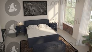 Opberg boxspring 200 x 220 cm- stofkleur 7016