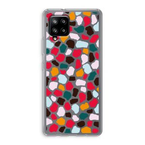 Colored Giraffe: Samsung Galaxy A42 5G Transparant Hoesje