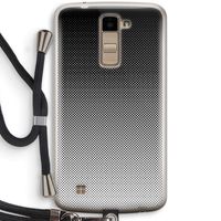 Musketon Halftone: LG K10 (2016) Transparant Hoesje met koord