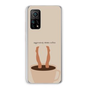 Aggressively drinks coffee: Xiaomi Mi 10T 5G Transparant Hoesje