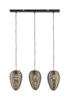 Light & Living Hanglamp Yaelle 3-Lamps - Antiek Brons/Mat Zwart