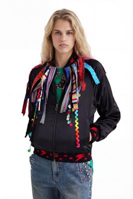 Bomberjack met linten Johnson Hartig - BLACK - S