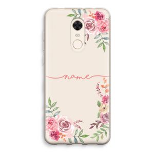 Rozen: Xiaomi Redmi 5 Transparant Hoesje