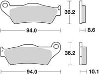 TRW remblokken "mcb 707" brake pad mcb 707 sh sintered metal