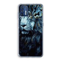 Darkness Lion: Motorola Moto G9 Plus Transparant Hoesje