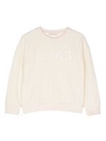 Michael Kors Kids sweat en coton à logo imprimé - Tons neutres