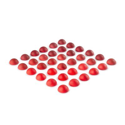 Grapat Mandala Halve Bollen - 36 Houten Half Spheres (12 mm)