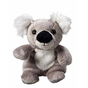 Pluche koala knuffel 11 cm met beschrijfbaar label