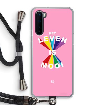 Het Leven Is Mooi: OnePlus Nord Transparant Hoesje met koord