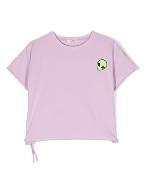 Andorine t-shirt à détail de patch - Violet