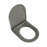 Toiletzitting Mondiaz Lavie | Sofclose met quick-release | Duroplast | Smoke (grijs)