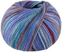 Lana Grossa Cotonella Multi 108 Blauw/turquoise/rood/mint/zalm