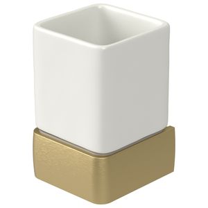 Bekerhouder Haceka Aline Gold 7,4x11,4 cm Keramiek Mat Goud