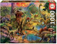Educa 17655 puzzel Legpuzzel 1000 stuk(s) Dinosauriërs