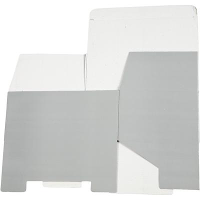 Creativ Company Kartonnen doos, h: 10 cm, l: 22 cm, b: 15.5 cm, lichtgrijs, 1 stuk