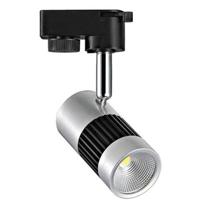 LED Track Spot Railverlichting 13W - 1 Fase - 4200K Natuurlijk Wit - Mat Zwart/Zilver