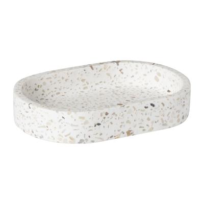 Zeepbakje Terrazzo - wit - 2x13x9 cm