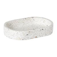Zeepbakje Terrazzo - wit - 2x13x9 cm