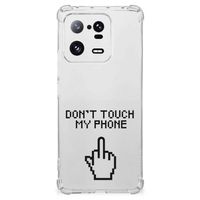 Xiaomi 13 Pro Anti Shock Case Finger Don't Touch My Phone