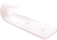 BÜNTE Two-hole plan hooks white plastic