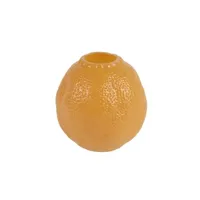 Decoris vaas glas deco 18x17.8cm geel