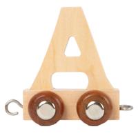 Small Foot - houten lettertrein - a - 12 stuks