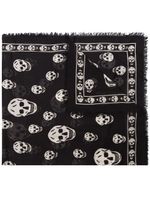 Alexander McQueen foulard imprimé - Noir