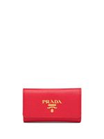 Prada portefeuille en cuir à porte-clés - Rouge