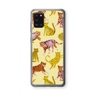 Cute Tigers and Leopards: Samsung Galaxy A31 Transparant Hoesje
