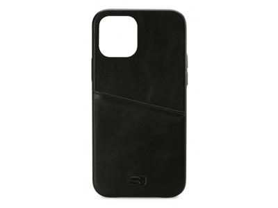 Senza Senza Pure Leather Cover with Card Slot Apple iPhone 12 Mini Deep Black
