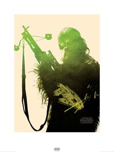 Star Wars Episode VII Chewbacca Tri Art Print 60x80cm