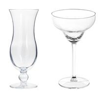 Cocktailglazen set - blue hawaii/margarita glazen - 8x stuks