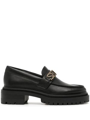 Senso mocassins Monty I à plaque logo - Noir