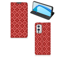 OnePlus 9 Hoesje met Magneet Batik Rood