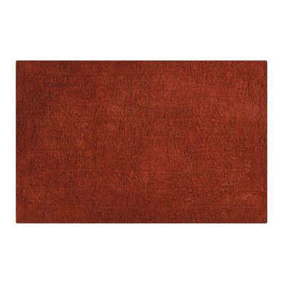 Badkamerkleedje/badmat tapijtje voor op de vloer - terracotta - 40 x 60 cm