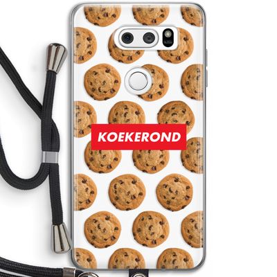 Koekerond: LG V30 Transparant Hoesje met koord