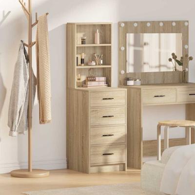 Highboard met lade Sonoma eiken 40 x 41 x 135 cm Bewerkt hout