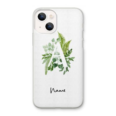 Green Brush: iPhone 13 mini Transparant Hoesje