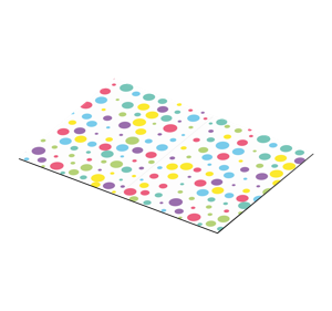 Originele placemats Kleurrijk stippenpatroon