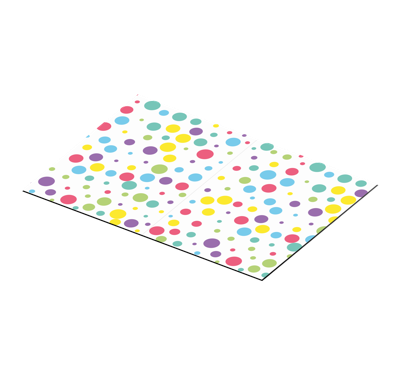 Originele placemats Kleurrijk stippenpatroon
