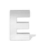 HEMA Discoletter E 10x9x10cm (zilver)