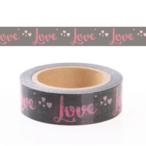 Washi tape met tekst Love