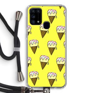 Isjes: Samsung Galaxy M31 Transparant Hoesje met koord