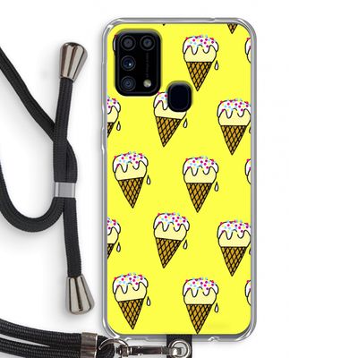 Isjes: Samsung Galaxy M31 Transparant Hoesje met koord