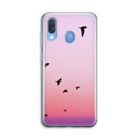 Fly away: Samsung Galaxy A40 Transparant Hoesje